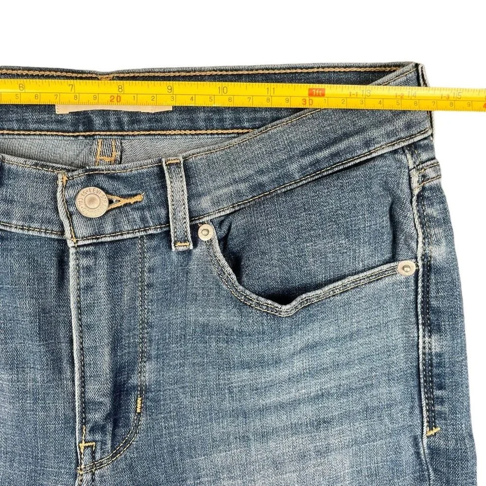 Levi's Jeans Classic Capri Blue High‎ Rise Stretch Denim Pants Women's Size 4